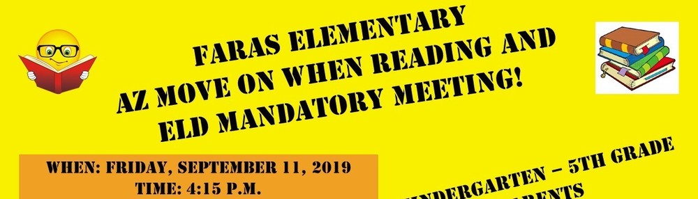 Move On When Reading and ELD Meeting