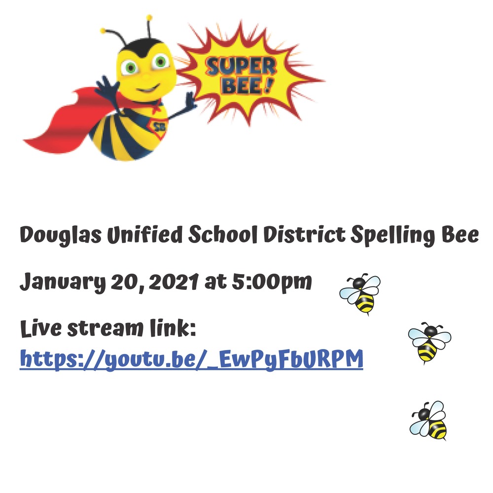 DUSD Spelling Bee - January 20, 2021 at 5:00 PM (LIVE STREAM)