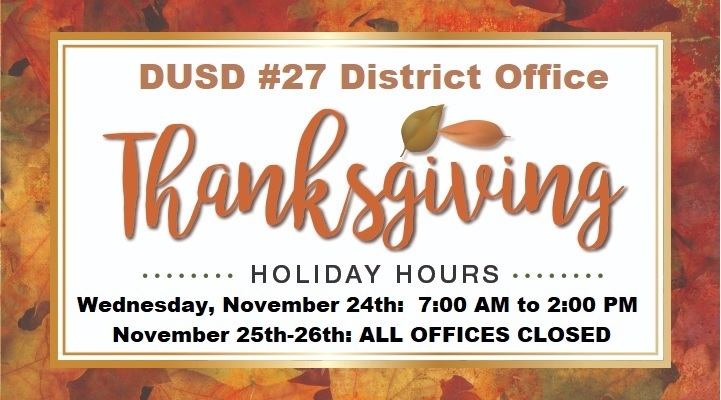 District Offices Office Hours for Thanksgiving Holiday | Sarah Marley ...