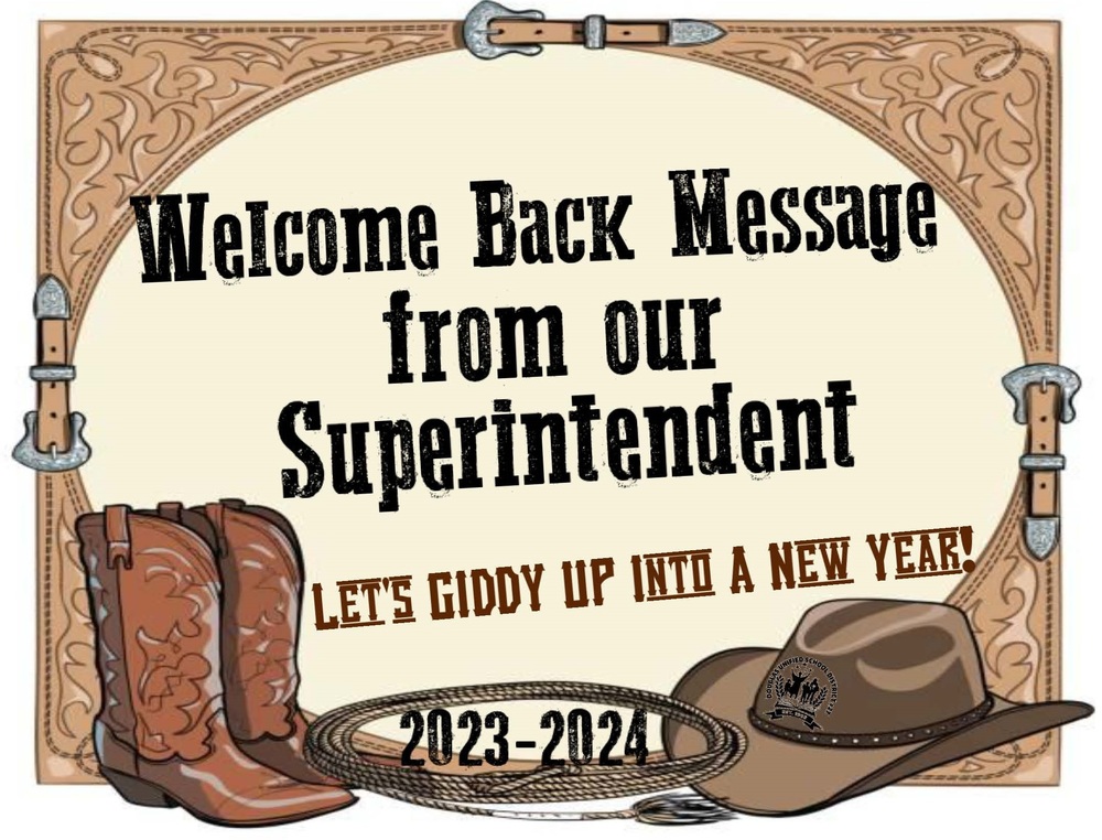 Welcome Back Message