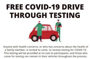 EMBRY HEALTH COVID-19 Drive-Thru Testing at DHS Parking Lot
