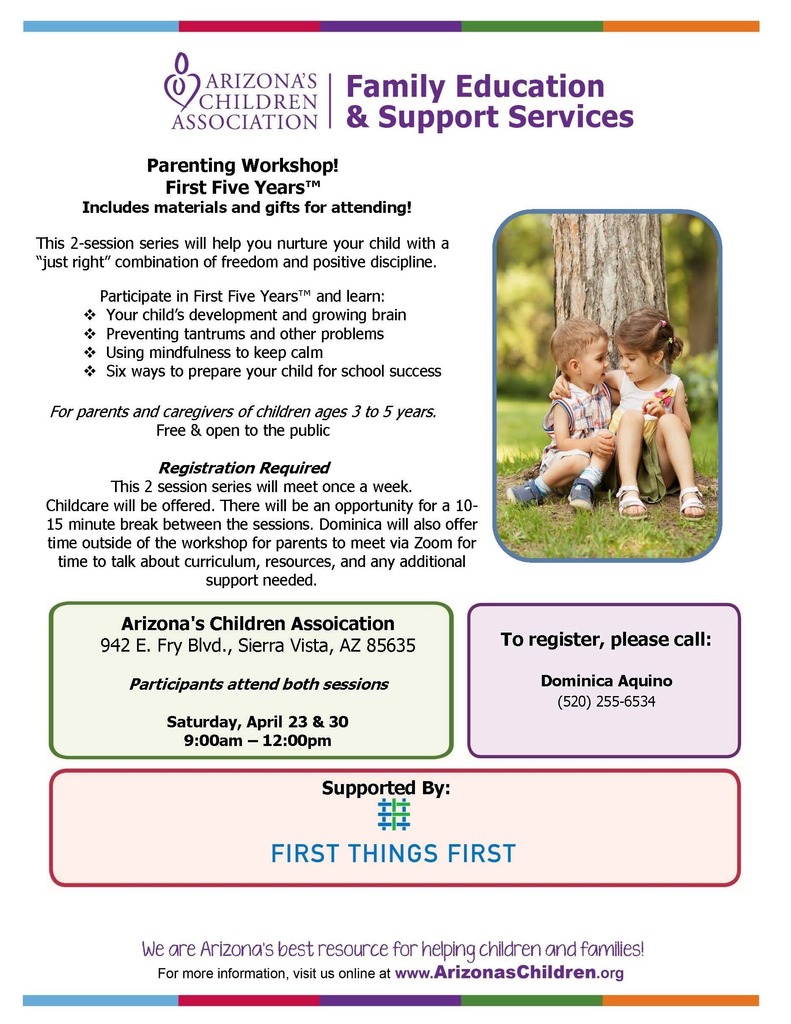 AZ Children's Assoc. April Flyer