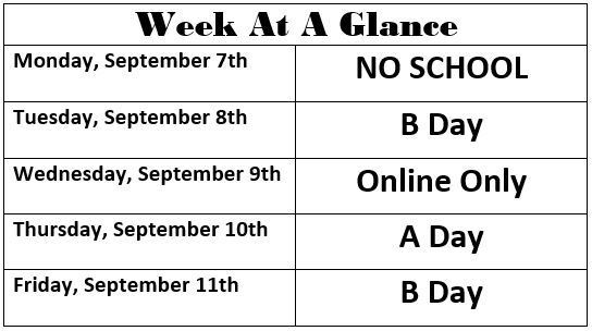 Week of September 8th